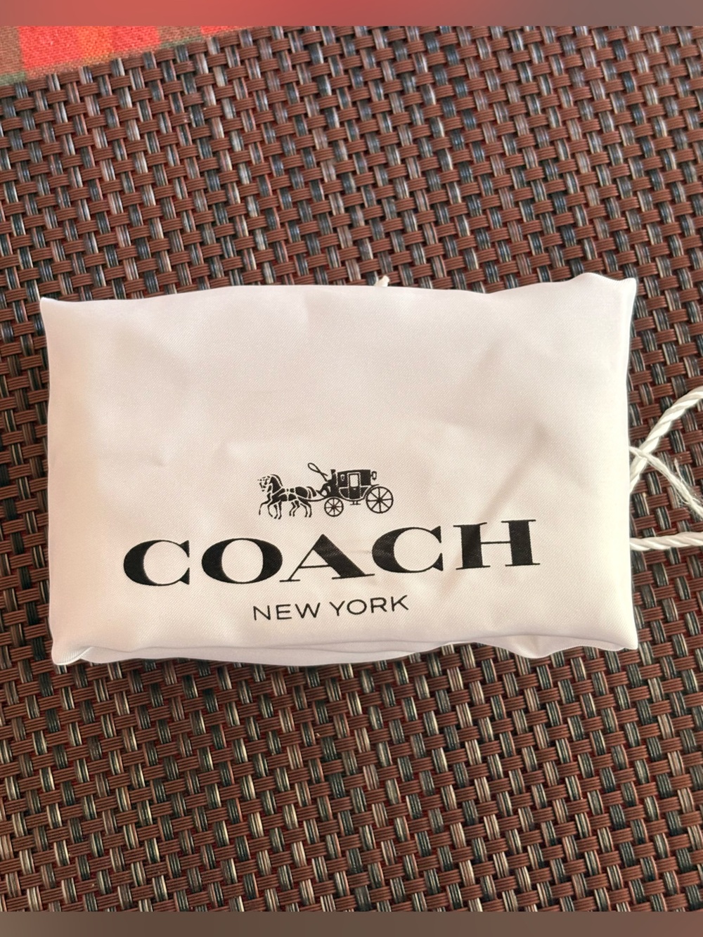 Coach drawstring dust bag